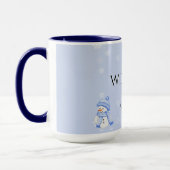 Mug Fresh Winter Joy with Snow and Snowman (Gauche)