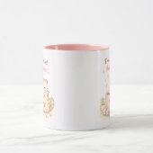 Mug Freshly Brewed Kawaii Cute Kitty Cat Coffee Pink (Centre)