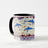 Mug Fresque de dauphin du palais de Minoan de Knossos (Devant gauche)