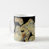 Mug fresque peinte de poisson grec antique art murale  (Devant gauche)