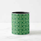 Mug Fret chinois Art déco, Jade Green (Centre)