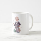 Mug Freud & Citation sur les chats (Devant droit)
