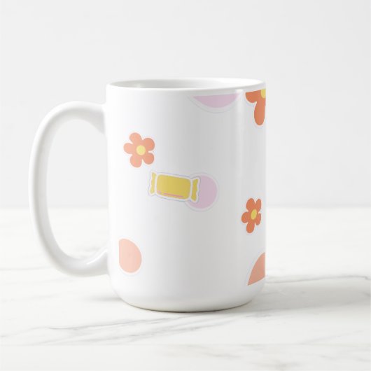 Mug friandises et fleurs (Gauche)