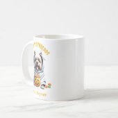 Mug Friandises fantômes mignonnes Yorkie Pup Halloween (Devant gauche)