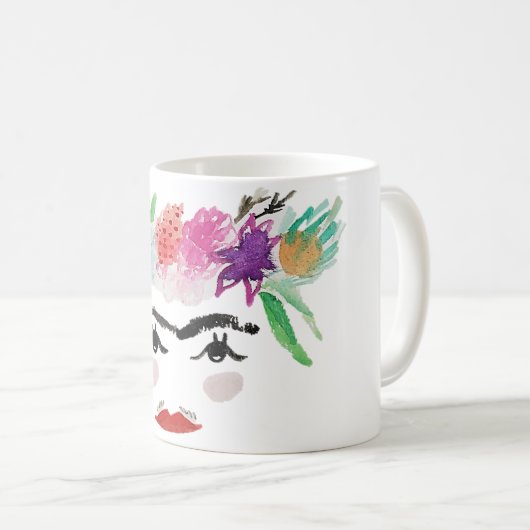 Mug Frida inspirée (Devant droit)