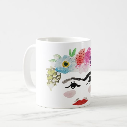 Mug Frida inspirée (Devant gauche)