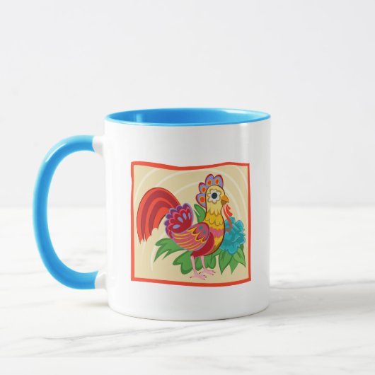Mug Frida Kahlo Chicken Graphic (Gauche)