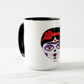 Mug Frida Kahlo | FridaMoji - jour des morts (Devant gauche)
