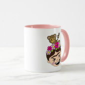 Mug Frida Kahlo | FridaMoji - un OK (Devant droit)