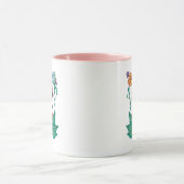 Mug Frida Kahlo Graphisme du cadre floral (Centre)