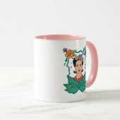 Mug Frida Kahlo Graphisme du cadre floral (Devant droit)