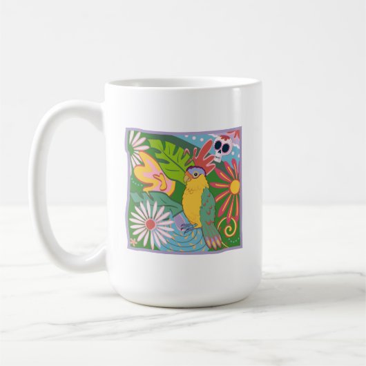 Mug Frida Kahlo Parrot Graphic (Gauche)
