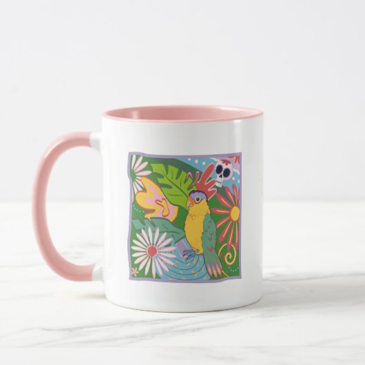 Mug Frida Kahlo Parrot Graphic (Gauche)