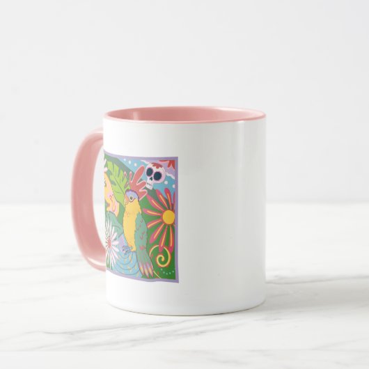 Mug Frida Kahlo Parrot Graphic (Devant gauche)