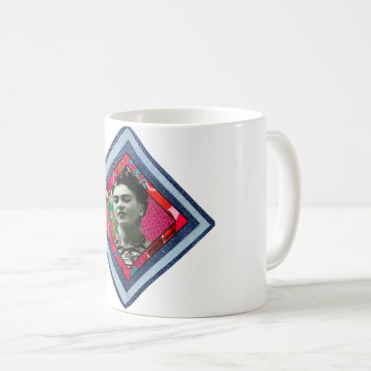 Mug Frida Kahlo Retro Denim Diamond (Devant droit)