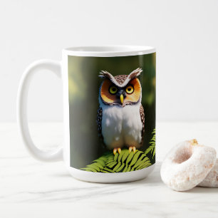 Mug "Frieda the Screech Owl : A Nocturnal Beauty"
