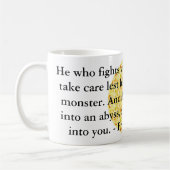 Mug Friedrich Nietzsche - citation profonde (Gauche)