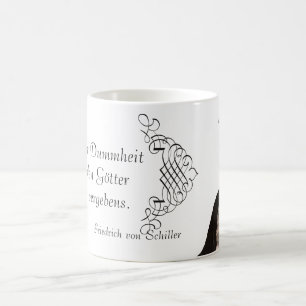 Mug Friedrich von Schiller Quote sur l'ignorance de