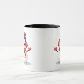 Mug Friendly Cozy Kawaii Snowman Snowflake Design (Centre)