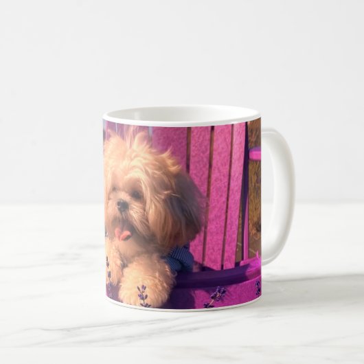 Mug Friendly Cute Shih Tzu Puppy Smiles (Dog Days) (Devant droit)