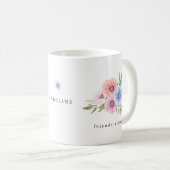 Mug Friends Always Girls Florals Nom de l'illustration (Devant droit)