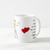 Mug Friends Emerson Citation BFF Hearts Girls mignonne (Devant droit)