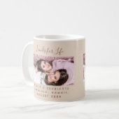 Mug Friends for life photo names champagne beige (Devant gauche)