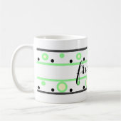 Mug Friends Green Cream Pois (Gauche)