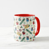 Mug FRIENDS™ | Motif d'icônes de Noël (Devant droit)