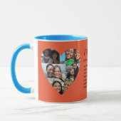 Mug Friendship Bestie Photo Heart Collage coloré (Gauche)