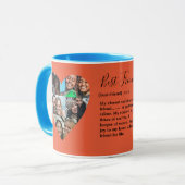 Mug Friendship Bestie Photo Heart Collage coloré (Devant gauche)