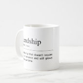 Mug Friendship Definition Citation du meilleur ami (Devant gauche)