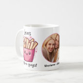 Mug Fries avant les garçons Galentines Photo Collage (Devant gauche)