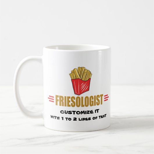 Mug Fries de France amusantes (Gauche)