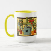 Mug Frieze de plantes en pot de jardin de style Arts & (Gauche)