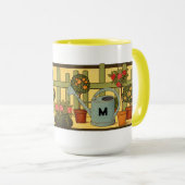 Mug Frieze de plantes en pot de jardin de style Arts & (Devant droit)