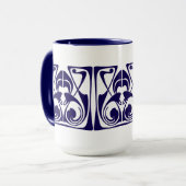 Mug Frieze ornement Art Nouveau (Devant gauche)