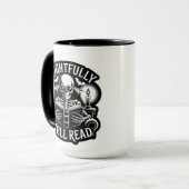 Mug Frightfully Well Read Candlelight Skeleton (Devant gauche)