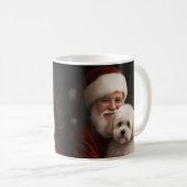Mug Frise de Bichon avec Noël Festif du Père Noël (Devant droit)