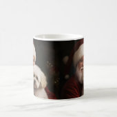 Mug Frise de Bichon avec Noël Festif du Père Noël (Centre)