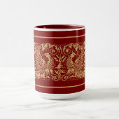 Mug Frise de feuillage d'aigles de l'ère victorienne (Centre)