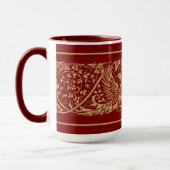 Mug Frise de feuillage d'aigles de l'ère victorienne (Gauche)