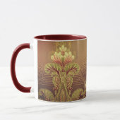 Mug frise florale victorienne élégante fleur Art nouve (Gauche)