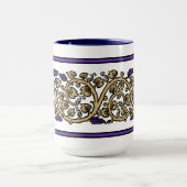 Mug Frise rétro de vigne vierge (Centre)