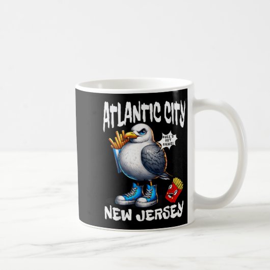 Mug Frites de mouette d'Atlantic City New Jersey Amusa (Droite)