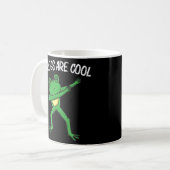 Mug Frog Art Pour Hommes Femmes Dabbing Green Tree Toa (Devant gauche)