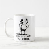 Mug Frog I Have To Say Weird Stuff Or I'll Die  (Gauche)