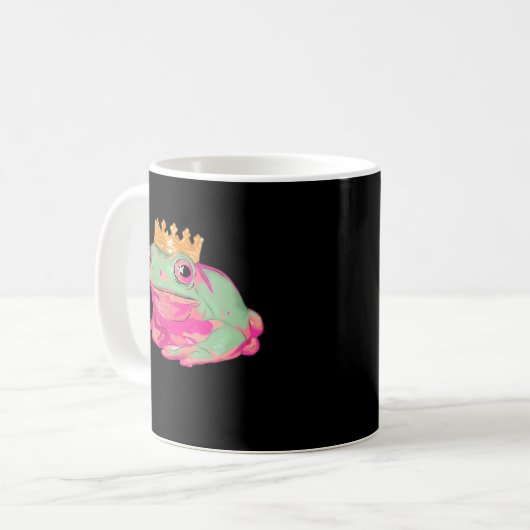 Mug Frog King Funky Meme Classic Style (Devant gauche)