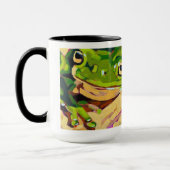 Mug Frog Painting - Gift for Animal Lovers (Gauche)