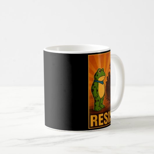 Mug Frog Resist Rtland Frog Protest - Rtland Frog Acti (Devant droit)